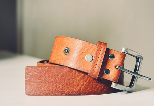 Leather belt